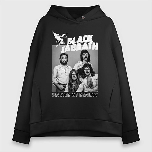 Женское худи оверсайз Black Sabbath rock / Черный – фото 1