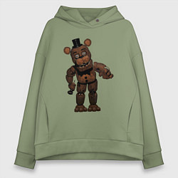 Толстовка оверсайз женская Фредди сломан, цвет: авокадо