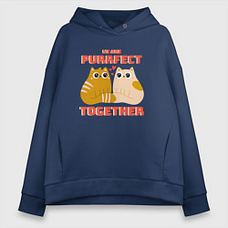 Женское худи оверсайз We are purrrfect together