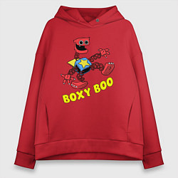 Толстовка оверсайз женская Project Playtime - Boxy Boo, цвет: красный