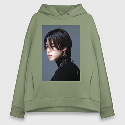 Толстовка оверсайз женская Dark side Jimin, цвет: авокадо