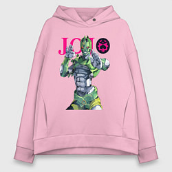 Толстовка оверсайз женская C-Moon - stand of Enrico Pucci - Jojo, цвет: светло-розовый