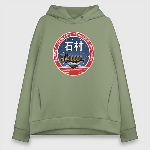 Женское худи оверсайз Мертвый космос Ишимура Ори / Авокадо – фото 1