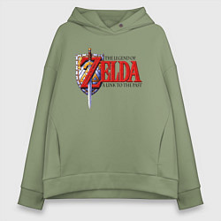 Толстовка оверсайз женская The Legend of Zelda game, цвет: авокадо