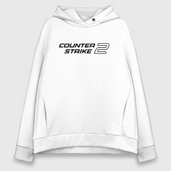 Толстовка оверсайз женская Counter Strike 2, цвет: белый
