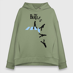 Толстовка оверсайз женская The Beatles: break down, цвет: авокадо