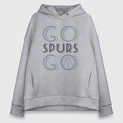 Женское худи оверсайз Go spurs go