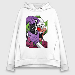 Толстовка оверсайз женская Krusty photographer, цвет: белый