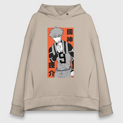 Женское худи оверсайз Кунигами / Миндальный – фото 1