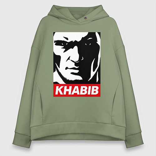 Женское худи оверсайз Obey Khabib / Авокадо – фото 1