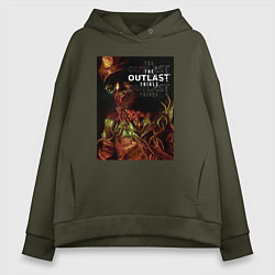 Толстовка оверсайз женская The Outlast Trials Лиланд Койл, цвет: хаки