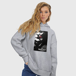 Толстовка оверсайз женская The Outlast Trials: Mother Gooseberry, цвет: меланж — фото 2