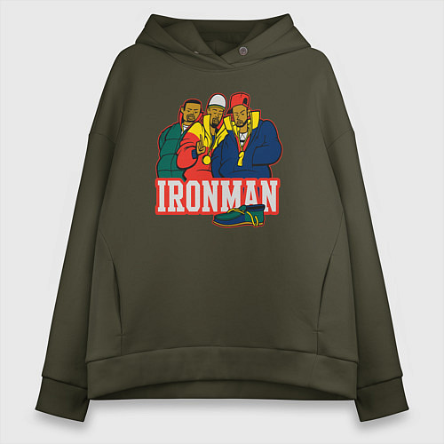 Женское худи оверсайз Ironman / Хаки – фото 1