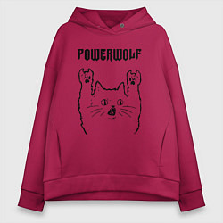 Женское худи оверсайз Powerwolf - rock cat