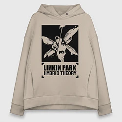 Толстовка оверсайз женская LP Hybrid Theory, цвет: миндальный