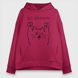 Женское худи оверсайз Joy Division - rock cat