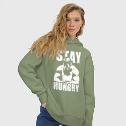 Толстовка оверсайз женская Arnold motivation, цвет: авокадо — фото 2