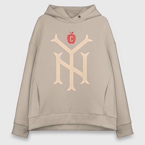 Женское худи оверсайз New York City NYC / Миндальный – фото 1