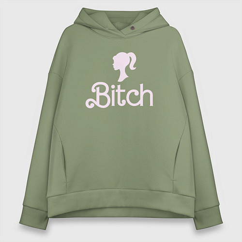 Женское худи оверсайз Стиль барби с иконкой / Авокадо – фото 1