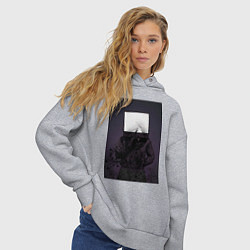 Толстовка оверсайз женская TV man, цвет: меланж — фото 2