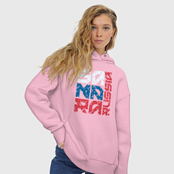 Толстовка оверсайз женская Россия Самара, цвет: светло-розовый — фото 2
