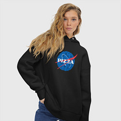Толстовка оверсайз женская Pizza x NASA, цвет: черный — фото 2
