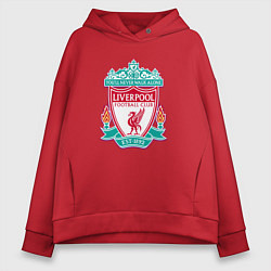 Толстовка оверсайз женская Liverpool fc sport collection, цвет: красный