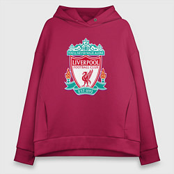 Толстовка оверсайз женская Liverpool fc sport collection, цвет: маджента