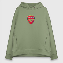 Толстовка оверсайз женская Arsenal fc sport club, цвет: авокадо