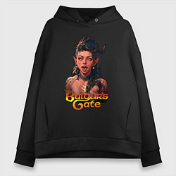 Женское худи оверсайз Karlah - Baldurs gate - ahegao