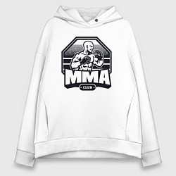 Толстовка оверсайз женская MMA club, цвет: белый