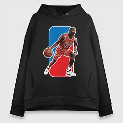 Толстовка оверсайз женская Jordan play, цвет: черный