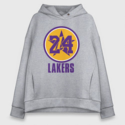 Толстовка оверсайз женская 24 Lakers, цвет: меланж