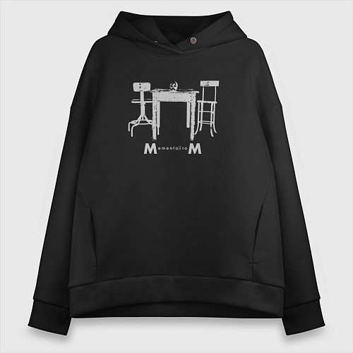Женское худи оверсайз Depeche Mode - Memento Mori album / Черный – фото 1