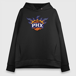 Толстовка оверсайз женская Phoenix Suns fire, цвет: черный