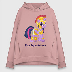 Толстовка оверсайз женская Римская Твайлайт Спаркл, цвет: пыльно-розовый