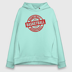 Женское худи оверсайз Basket red