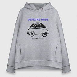 Толстовка оверсайз женская Depeche Mode - Behind the wheel, цвет: меланж