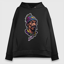 Женское худи оверсайз Snoop dogg head