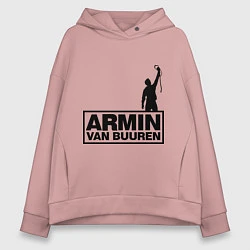 Толстовка оверсайз женская Armin van buuren, цвет: пыльно-розовый