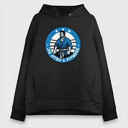Женское худи оверсайз Jiu jitsu and fitness