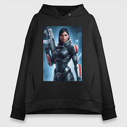 Женское худи оверсайз Mass Effect -N7 armor