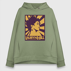 Толстовка оверсайз женская Lady Lauryn Hill, цвет: авокадо