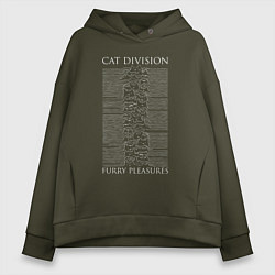 Женское худи оверсайз Cat division furry pleasures