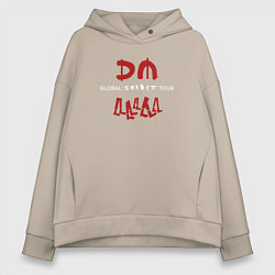 Толстовка оверсайз женская Depeche Mode - Spirit shirt, цвет: миндальный