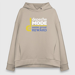 Толстовка оверсайз женская Deepche Mode - Some great reward, цвет: миндальный