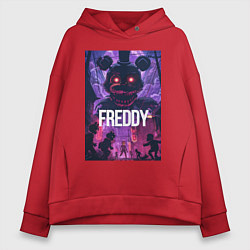 Женское худи оверсайз Freddy - мишка Фредди