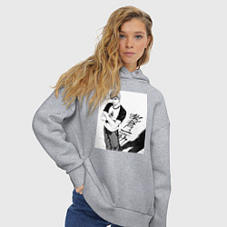 Толстовка оверсайз женская Эйкити Онидзука учитель, цвет: меланж — фото 2