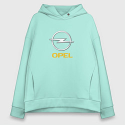 Толстовка оверсайз женская Opel авто бренд, цвет: мятный