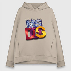 Женское худи оверсайз Ms DOS